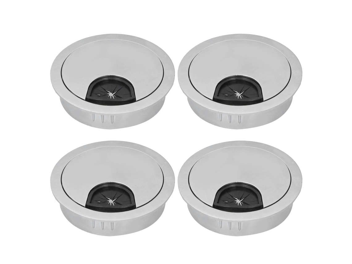 Conjunto 4 Grommets Brushing para Cabos Mesa