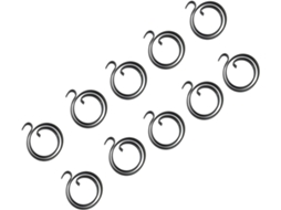 Pacote Com 10 Molas De Reposição Reparo Trincos Maçanetas Portas, 1, 2mm De Espessura, 27mm De Diâmetro, Espiral