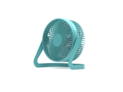 Mini Ventilador De Mesa Usb Azul, Silencioso E Compacto