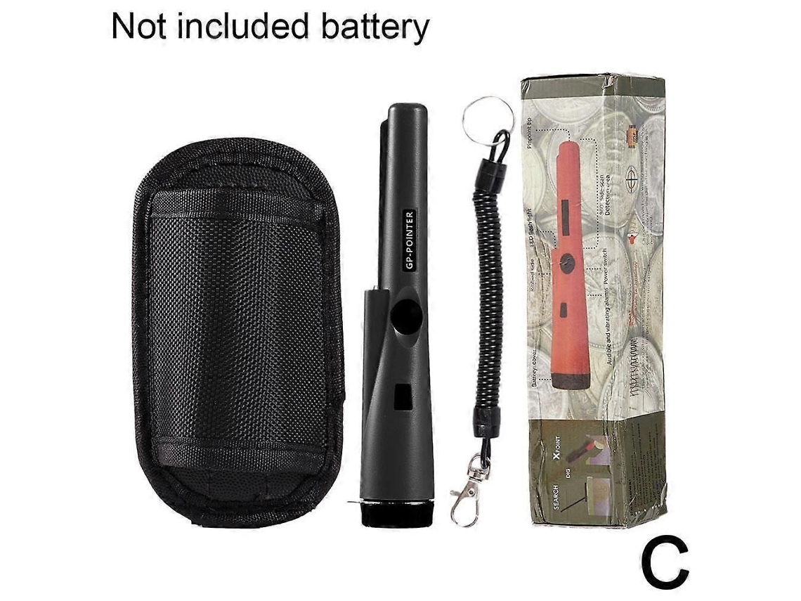 Detector De Metais Portátil Profissional Ip66 À Prova D'água Com Alerta Sonoro E Vibratório E Lanterna Led Para Segurança E Caça.