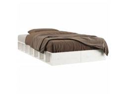 Bed Frame, Bed Frames Vidaxl Branco Madeira (100 X 200 Cm)