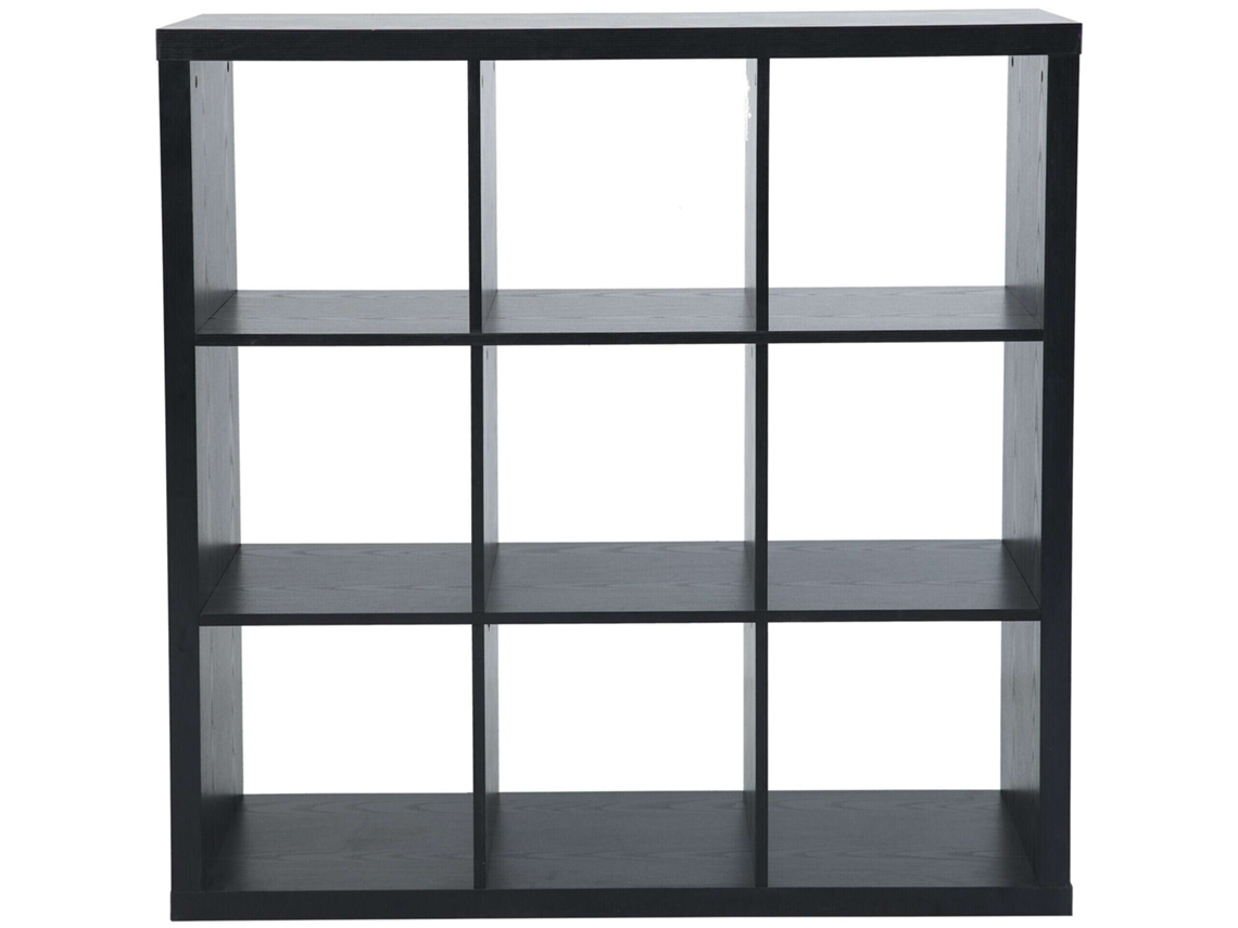 Estante Preta Cubos 3x3 Kasa