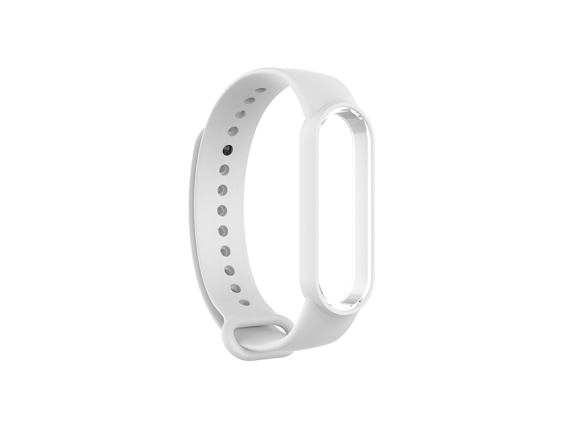 Substituição de Pulseira Xiaomi Mi Band 5, Pulseira de Silicone Branca. EOOCOO