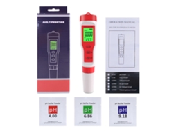 Testador De Ph Para Piscina 4 Em 1, Medidor Eletrônico Digital De Ph Da Qualidade Da Água, Para Teste De Ph/tds/ec/temperatura Zeuxo