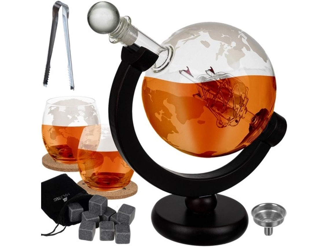 Conjunto De Garrafas Glob Copo De Whisky E Pedras De Whisky Whisky Jortmrd