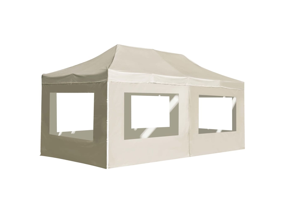 Vidaxl Tenda Dobrável Profissional Com Paredes Alumínio 6x3m Creme