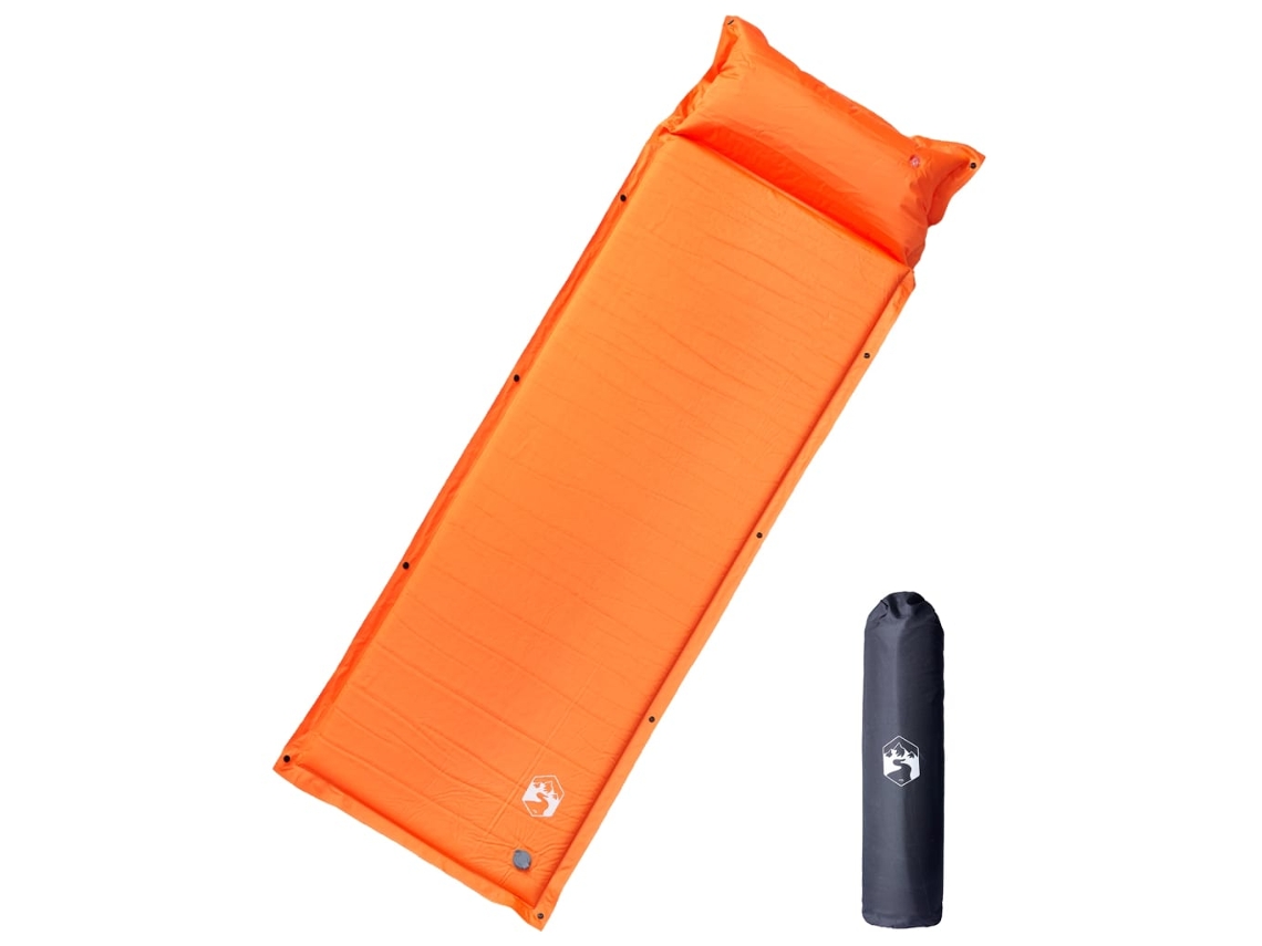 Self Inflating Camping Mattress, Self Inflating Camping Mattresses Vidaxl Laranja Espuma (195 X 64 X 4.5 Cm)