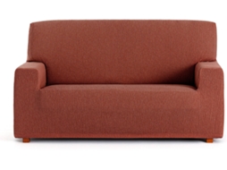 Capa de Sofá 2 Lugares EYSA Premium Troya Tecido Elástico (170 x 70 x 110 cm - Poliéster e Algodão - Naranja)