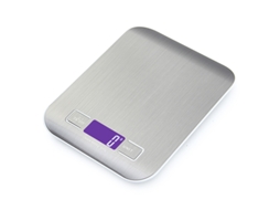 Balança de cozinha digital inteligente Slowmoose com visor LCD de aço inoxidável
