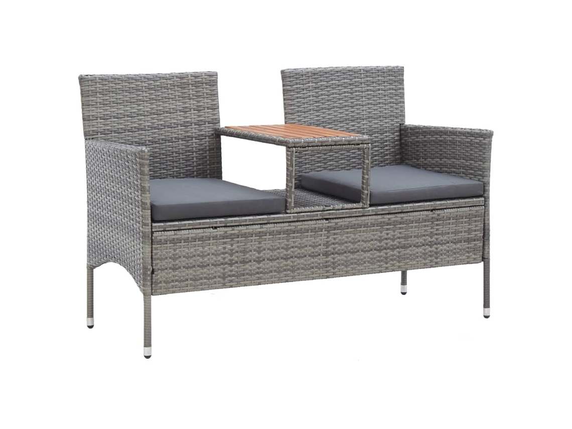 Garden Bench, Garden Benches Vidaxl Cinzeto Rattan / Vime (n/a)