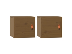 Wall Cabinet, Wall Cabinets Vidaxl Marrom Madeira De Pinho (n/a)