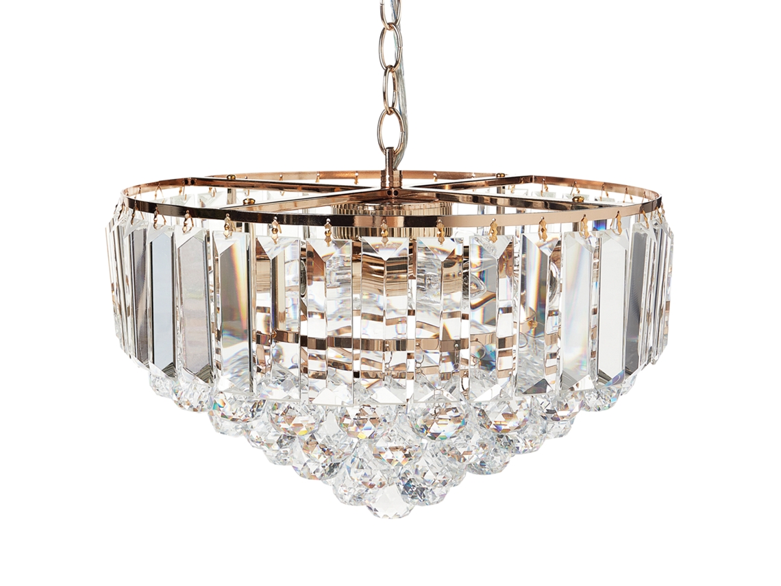 Lustre de cristal dourado ⌀ 49 cm ACHEIRO