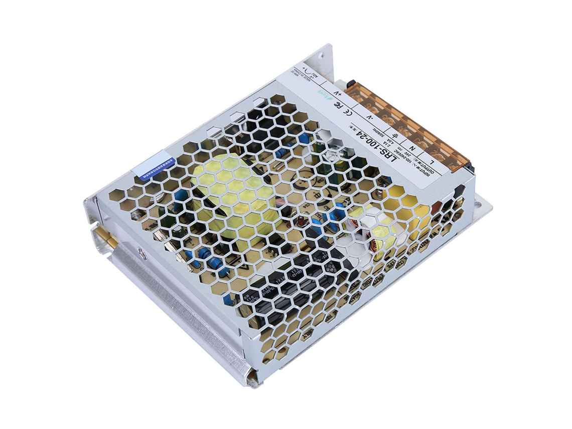 Fonte De Alimentação Chaveada Lrs-100-24: Ac 85-264v Para Dc 24v, 108w, Saída Única, 150mvp-p