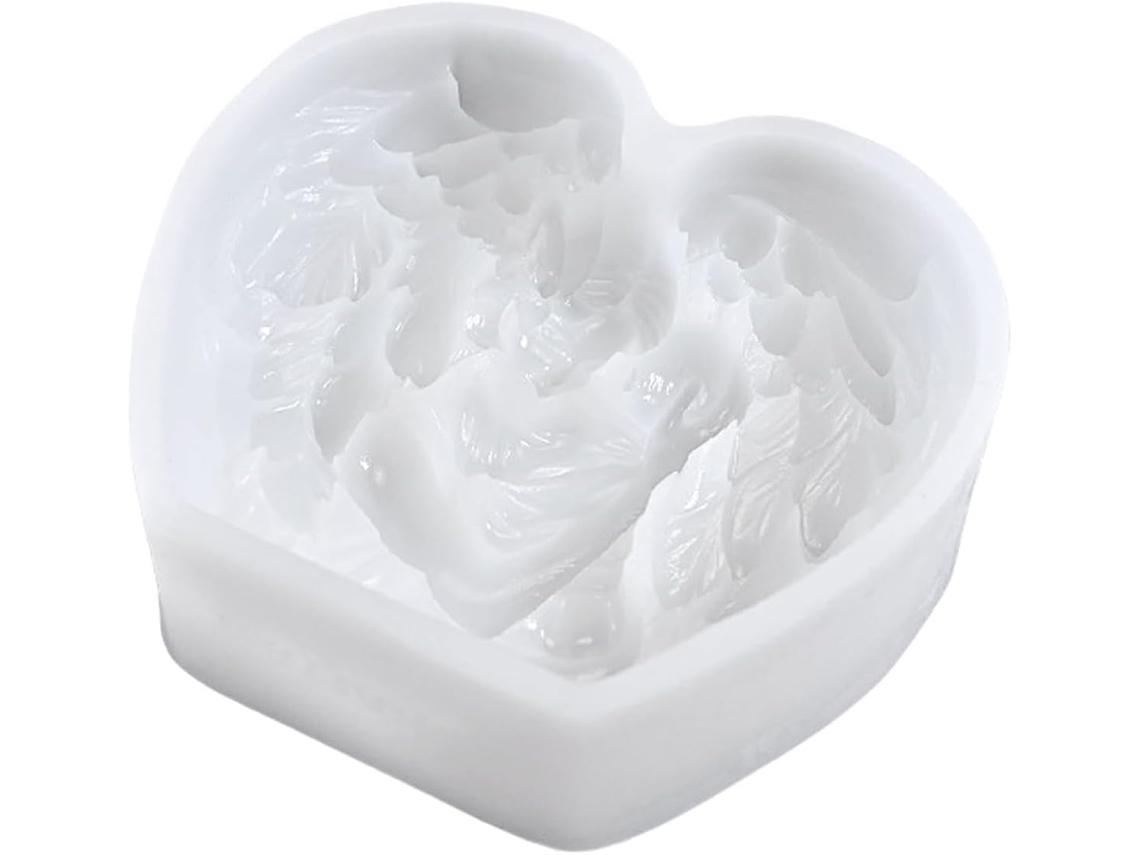 Molde de Silicone para o Dia das Mães, Coração/asa de Borboleta, Resina Epóxi, Sabão SFUSHOS