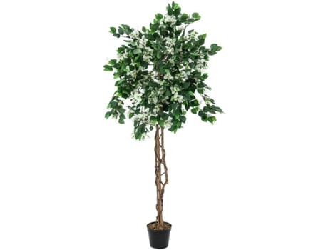 Planta Artificial EUROPALMS Bougainvillea (Branco - 180 cm)