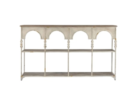 Estantes HOME ESPRIT Branco Natural Metal 159 X 36,5 X 91 cm