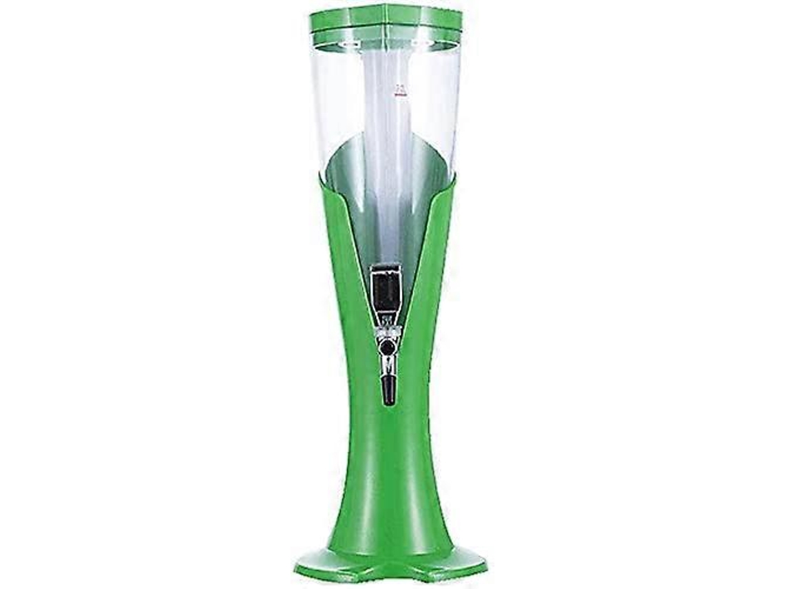 Torre De Cerveja De 3 Litros Com Tubo De Gelo Removível E Torneira Anti-gotejamento Para Bar Em Casa E Festas.