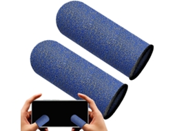 Conjunto De 2 Protetores Dedo Para Jogos Celular Feitos Fibra Carbono Respirável Confortáveis Melhorar A Sensibilidade