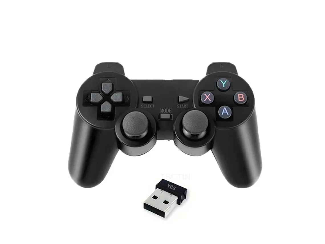 (1 Item) Controle De Jogo Sem Fio De 2,4 Ghz, Botões De Alta Precisão, Design De Modo Duplo, Inclui Bateria.
