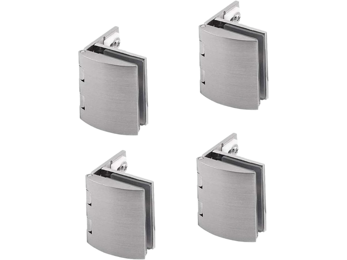 Dobradiça 1 Peça Para Porta De Vidro, Banheiro, Aço Inoxidável 304, Fixação Na Parede, Clipe Cromado Para Box De