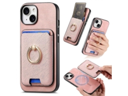 Capa Com Suporte E Compartimento Magnético Removível Para Iphone 14