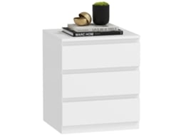 Top Comoda Moderna Com 3 Gavetas Na Cor Branco Ideal Para Quarto E Escritorio Perfeito Para Complementar Sua Decoracao