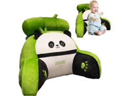 Almofada de Leitura para Cama, Encosto Sentar na Adultos com Apoio Braços Panda Capa Lavável CHABERLU