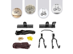 Guindaste Para Bicicletas, Construção Robusta, Instalação Fácil, Preto
