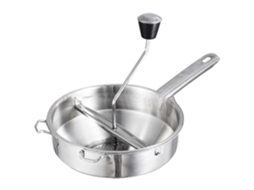 Moedor De Alimentos Em Aço Inoxidável Para Purê De Batatas Com Alças Antiderrapantes, Moedor De Vegetais Para Purê.