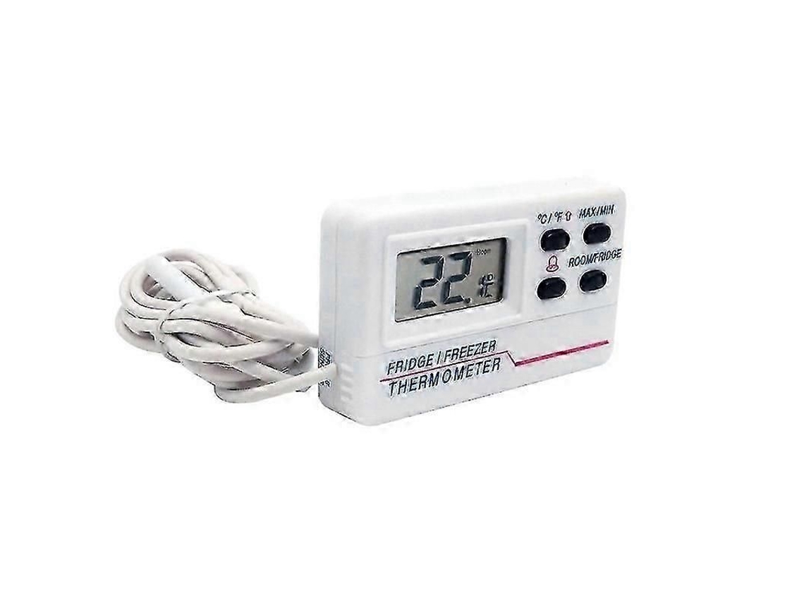 Termômetro Digital para Geladeira, Freezer e Ambientes Internos Externos, com 2 Sensores Alarme, Ideal Uso D Oméstico em Restaurantes. GOKOCO