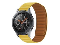 Bracelete Garmin Forerunner 265 46mm Pulseira de elos magnéticos Amarelo