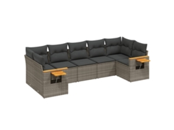 Garden Sofa Set, Garden Sofa Sets Vidaxl Cinzeto Rattan / Vime (n/a)