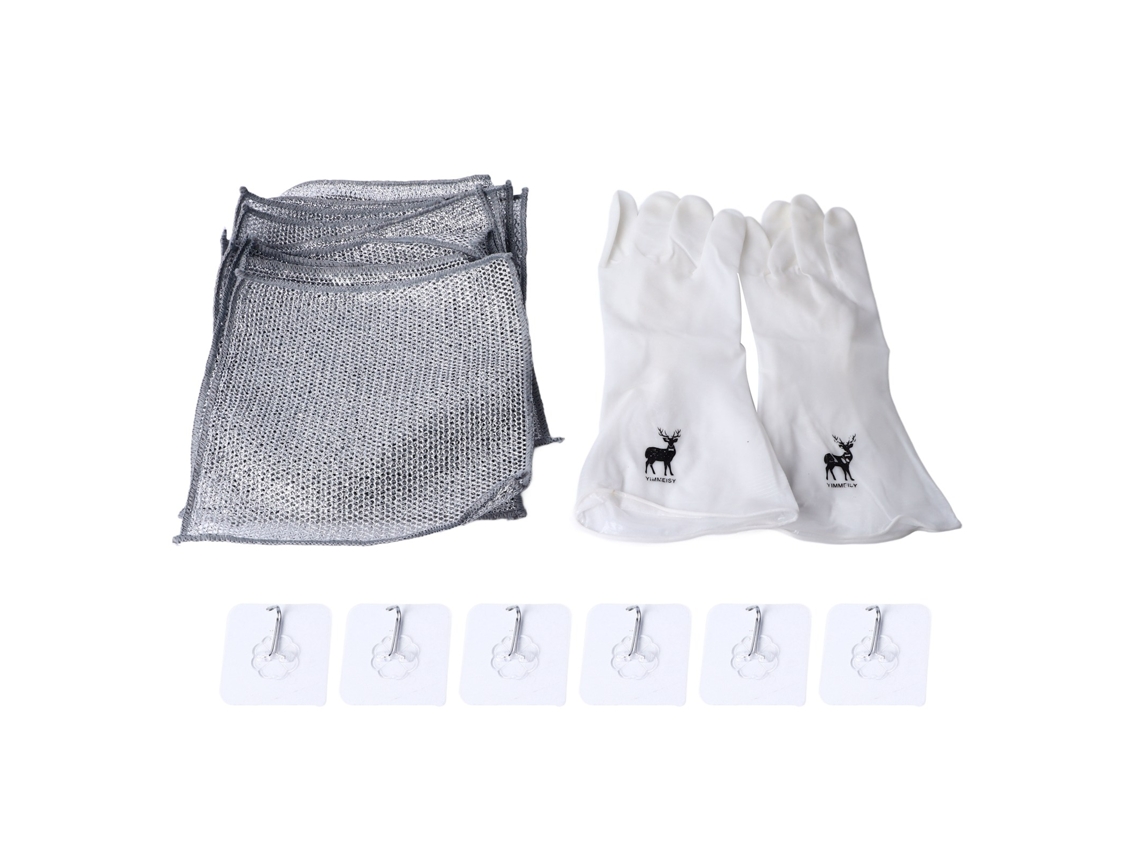 10pcs Panos de Prato de Arame Sem Arranhões | S/MARCA