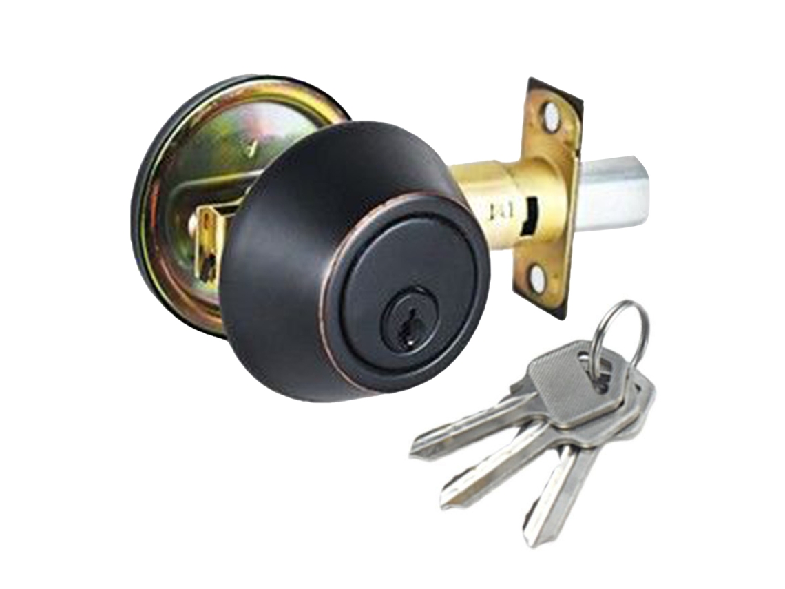 Puxador de Porta Bola Universal com Chave Preto Casa