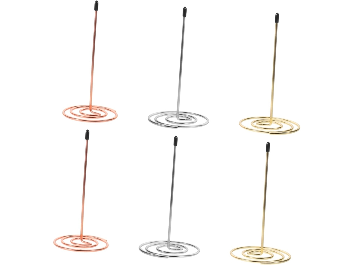Conjunto de 6 Porta recados Metal Compactos e Portáteis, Duráveis para Uso Frequente, Ideais Escritório Casa.
