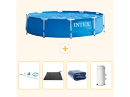 Intex Piscina Com Estrutura Redonda - 366x76 Cm - 5-peças S61