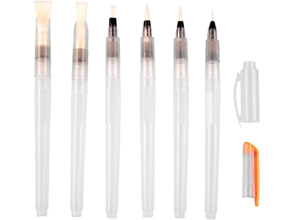Marcadores De Aquarela Gadpiparty Com Ponta, 6 Peças, Cor Azul, Para