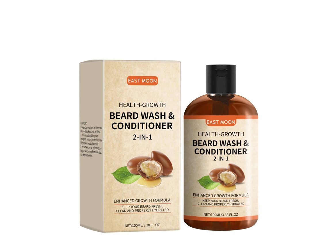 Condicionador 2 em 1 East Moon para Barba e Cabelo, Cuidado e Proteção Contínua LAXISCREED