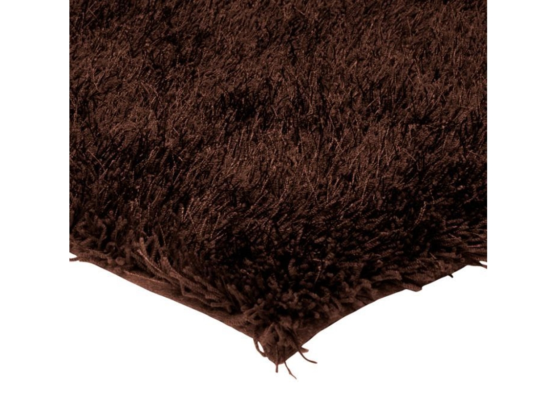 Tapete De Pelos Longos Toque Lanoso Chocolate 120x170