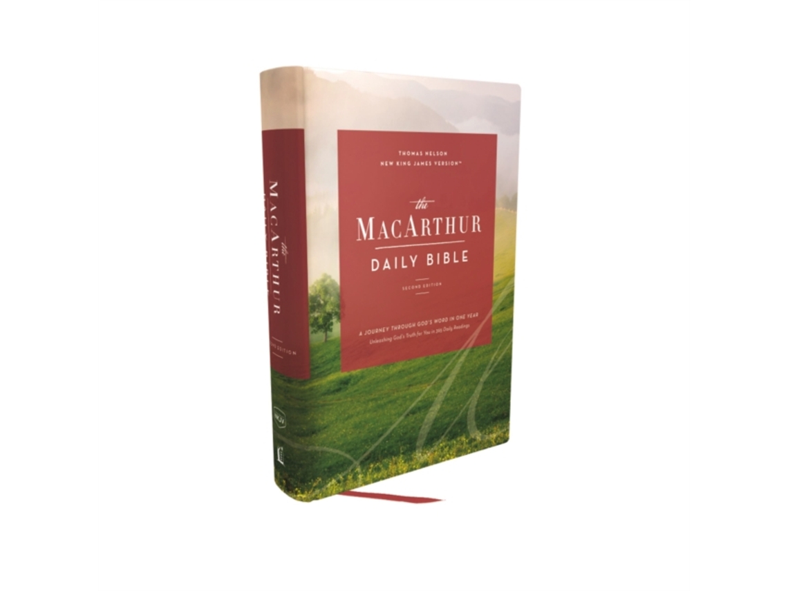Livro the nkjv, macarthur daily bible, 2nd edition, hardcover, comfort print de general editor john f macarthur (inglês)