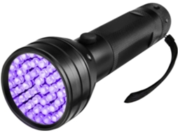 Lanterna De Alumínio Com 51 Leds, Leds Uv, Liga Preta, À Prova D'água, Prática E