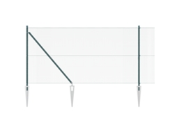 Conjunto 1 Painéis De Cerca Vidaxl Verde Aço (10 X 1,2 M)