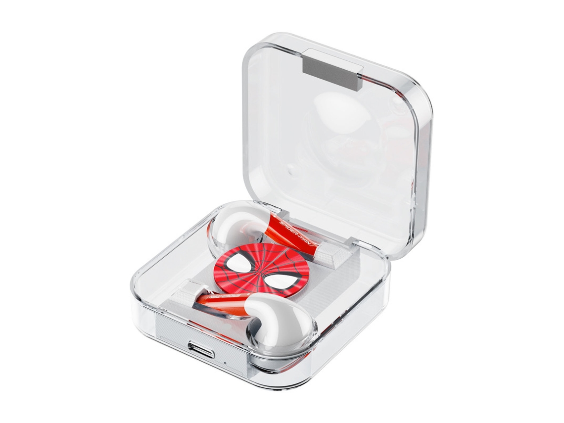 Fones de Ouvido Bluetooth True Wireless Disney Marvel, Qualidade Hifi, Baixa Latência. EOOCOO
