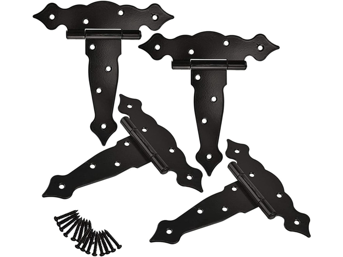 Dobradiças, Dobradiça De Porta, Dobradiça De Aço Inoxidável, Dobradiças, 4 Peças De Dobradiças Reforçadas 15cm Em Ferro
