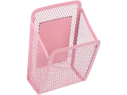 Porta lápis Multifuncional Magnético com Compartimentos para Quadro Branco, Cor Rosa Ferro, Organizador de Can