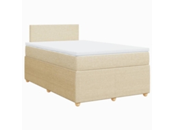 Box Spring Bed, Box Spring Beds Vidaxl Creme Tecido (120 X 200 Cm)