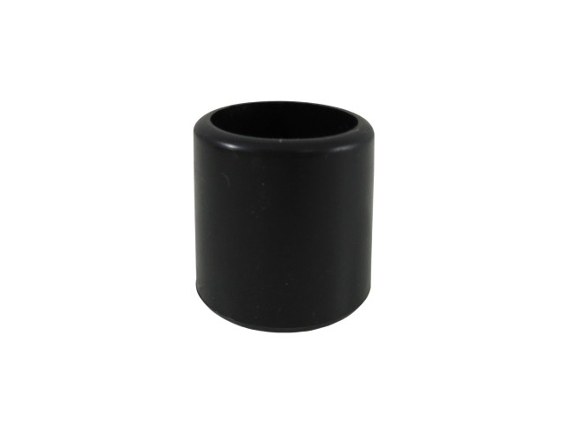 Topo Redondo Exterior Plástico Preto Ø8mm