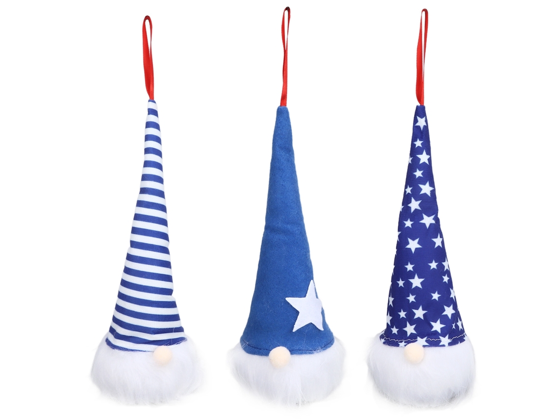 Independence DAY PATRIOTIC PLUSH ELF LAXISCREED handmade, lights