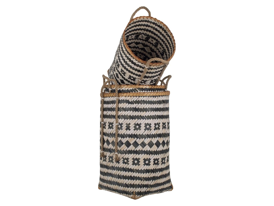 Cestas Set 3 U BY SIGRIS Natural Da Seagrass-Alga Sea 59X43X43Cm Brown