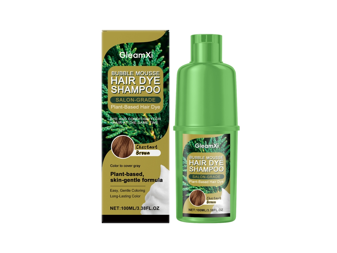 Castanha tingida com bolhas veganas